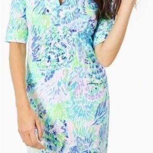 Lilly Pulitzer Tropical Blue and Green Dress